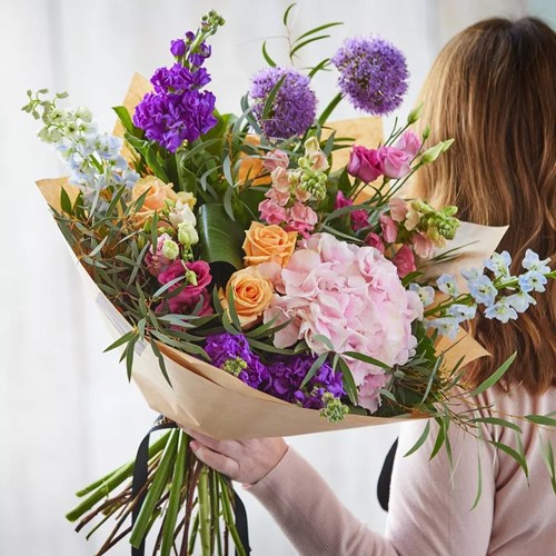 Large Surprise Hand-tied bouquet made with the finest flowers - Premium Quality